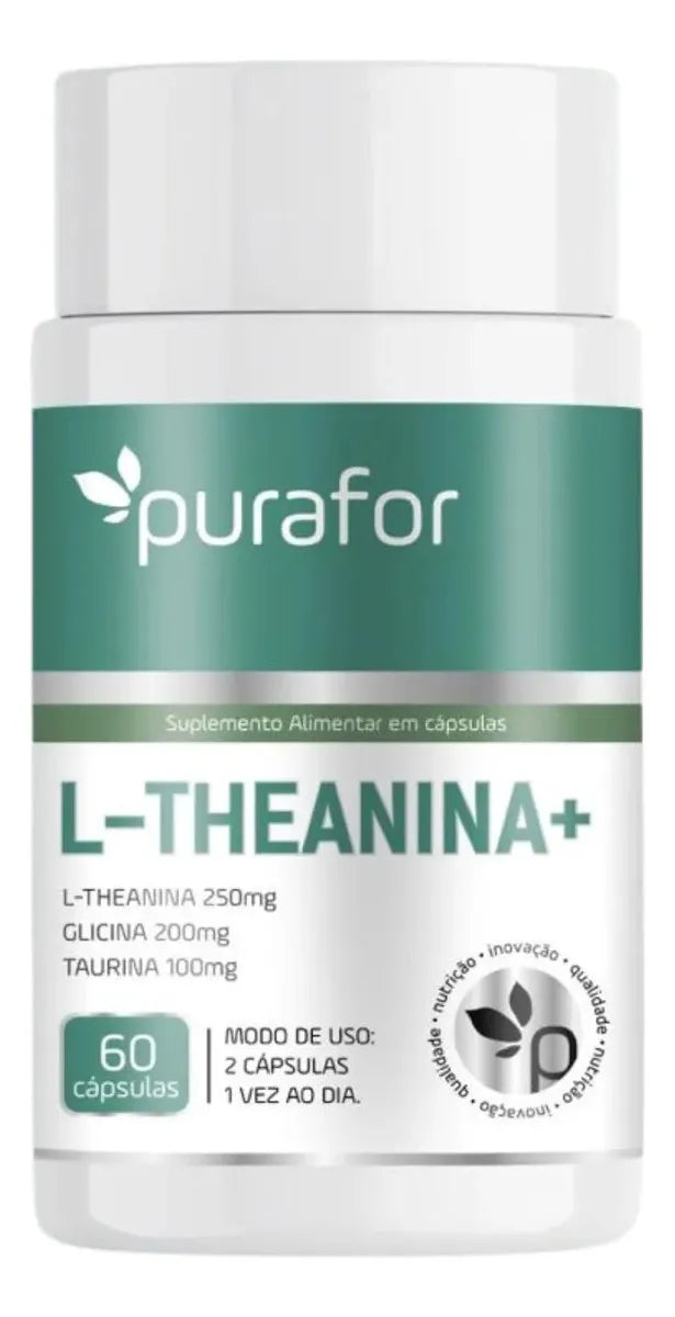 L-Theanina 250mg Purafor 60caps Alta Pureza