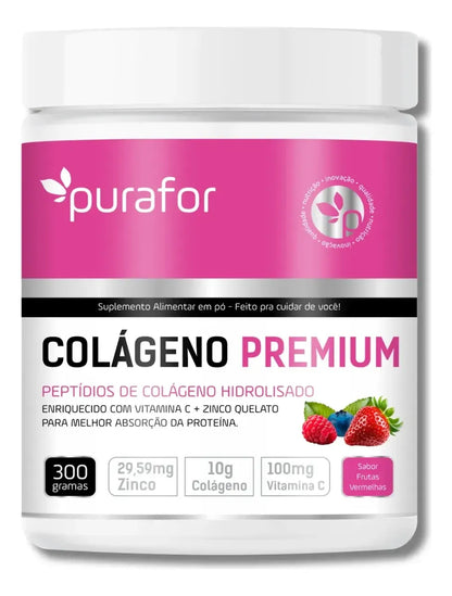 Colágeno Premium Hidrolisado Verisol Frutas Vermelhas 200g 100% Natural Alta Pureza